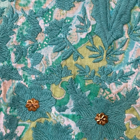 Embellished paisley print linen tunic - Picture 3 of 5